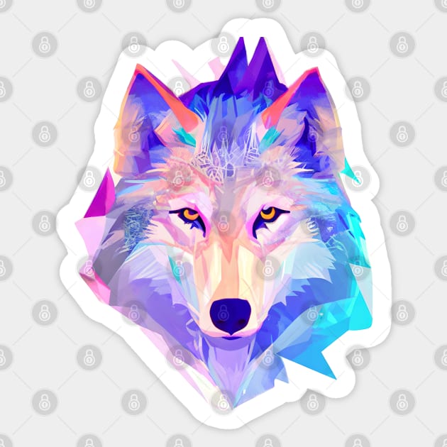Wolf Eyes… the Teacher Sees… Sticker by drumweaver